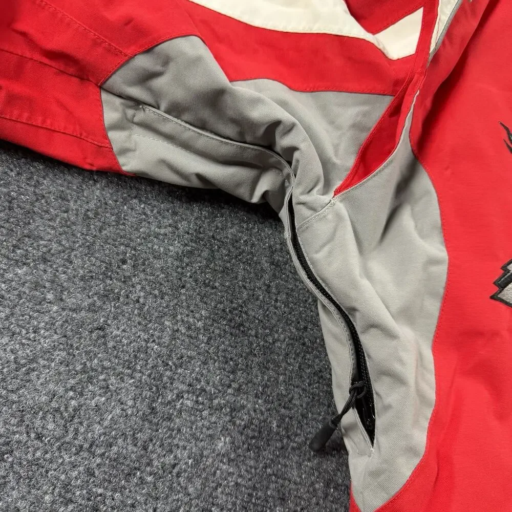 Ski-Doo Womens XS Snowmobile Jacket Red OOPYS BRP Hooded Winter Coat - Picture 12 of 13